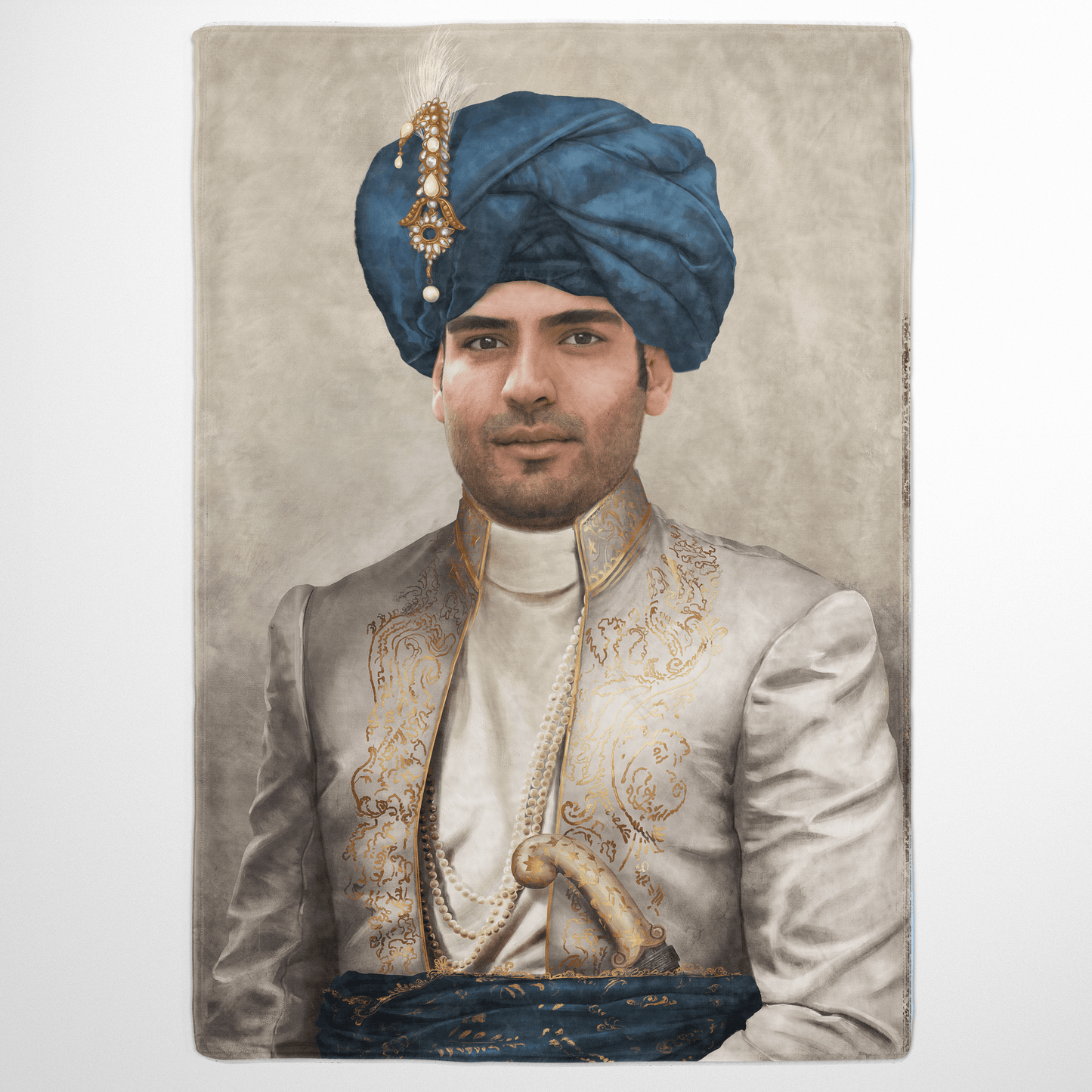 The Persian Prince - Custom Fleece Blanket