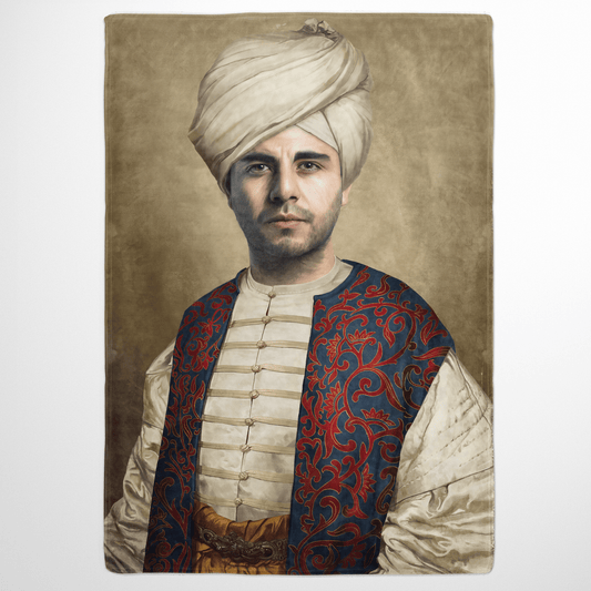 The Sultan - Custom Fleece Blanket