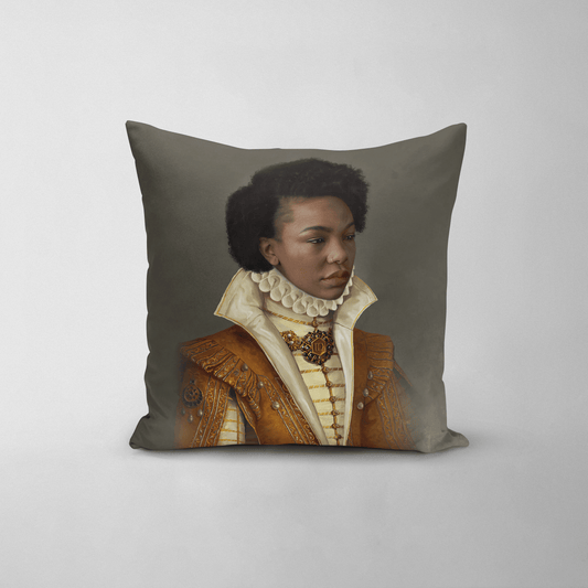 The Golden Princess - Custom Throw Pillow