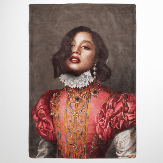 The Red Rose - Custom Fleece Blanket
