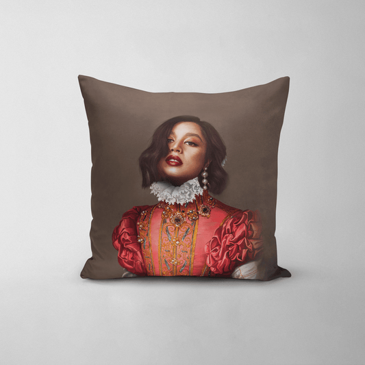 The Red Rose - Custom Throw Pillow
