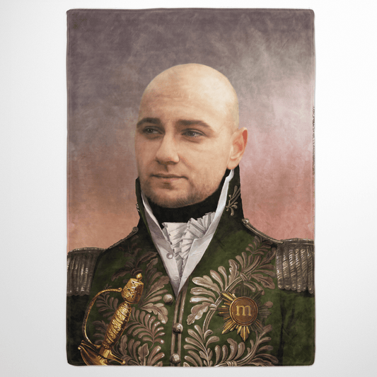 The Green General - Custom Fleece Blanket