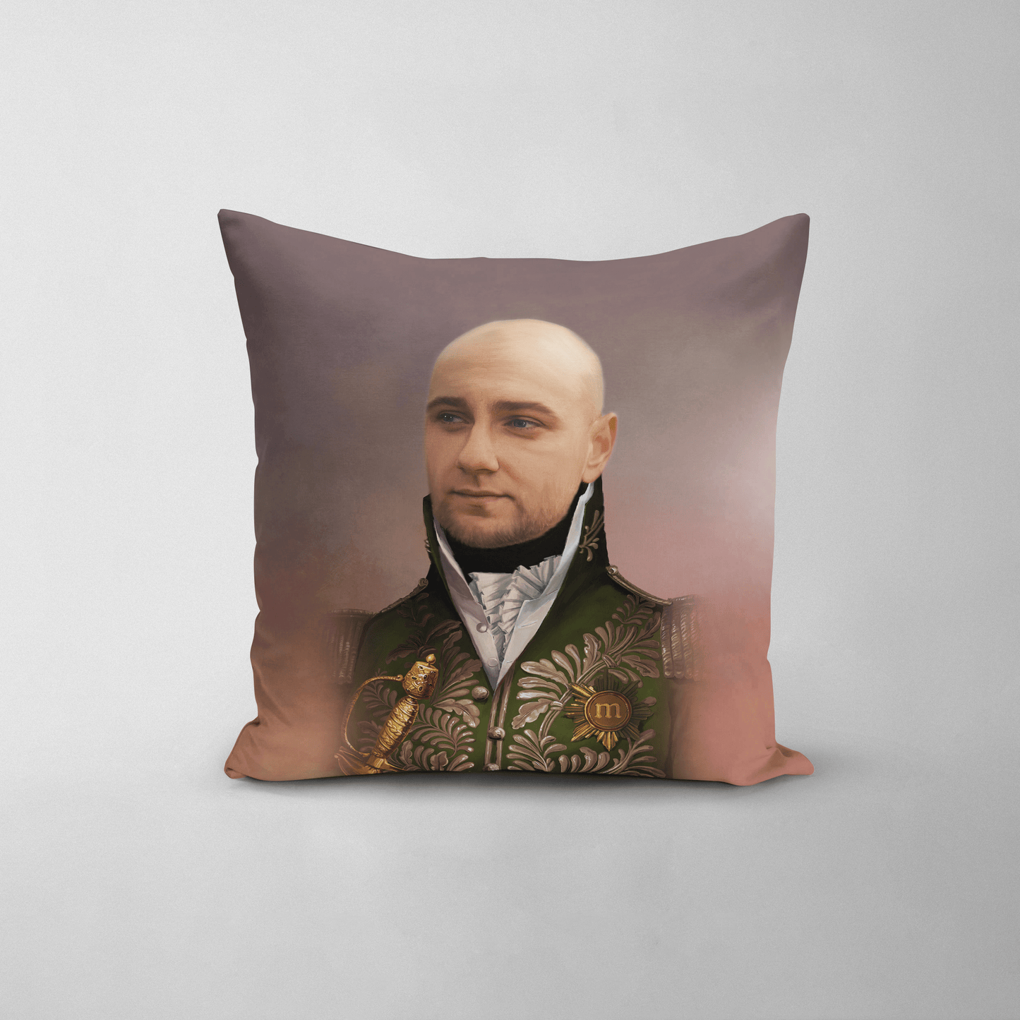 The Green General - Custom Throw Pillow