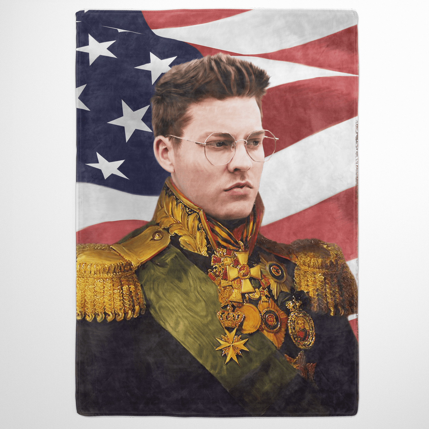 The Colonel USA Edition - Custom Fleece Blanket