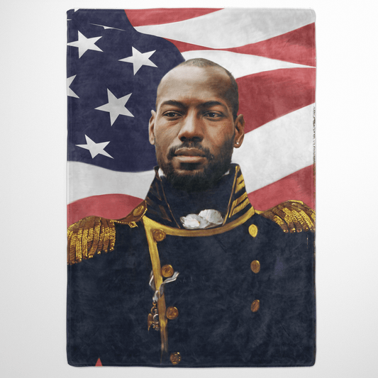 The Admiral USA Edition - Custom Fleece Blanket