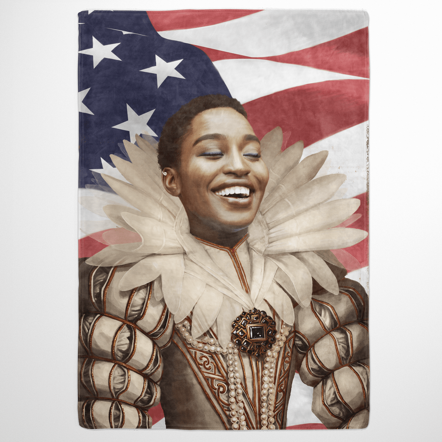 The Queen USA Edition - Custom Fleece Blanket
