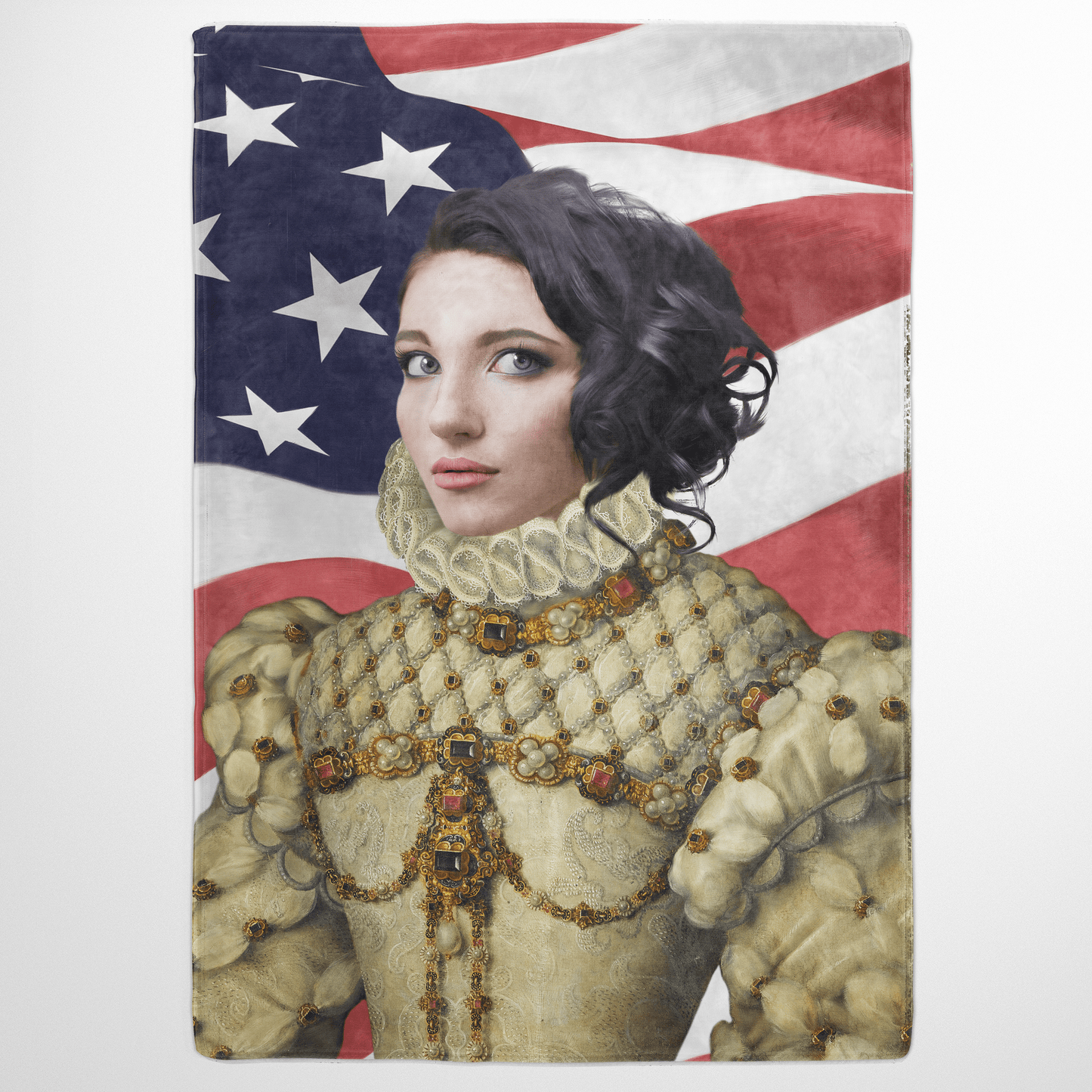 The Princess USA Edition - Custom Fleece Blanket