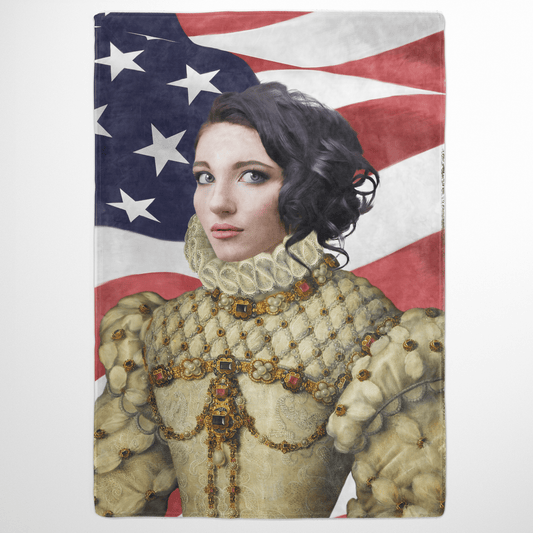 The Princess USA Edition - Custom Fleece Blanket