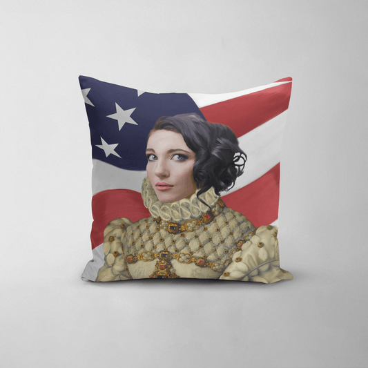 The Princess USA Edition - Custom Throw Pillow