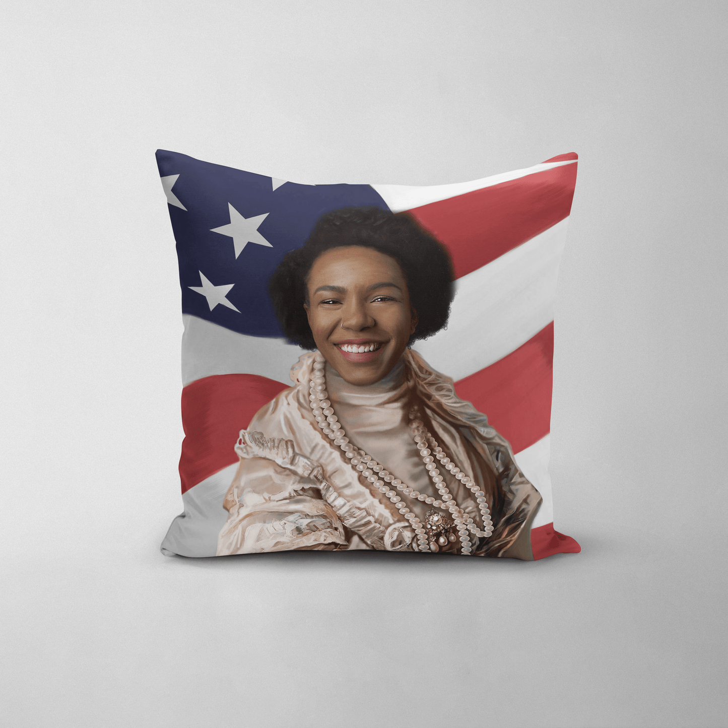 The Queen Regent USA Edition - Custom Throw Pillow