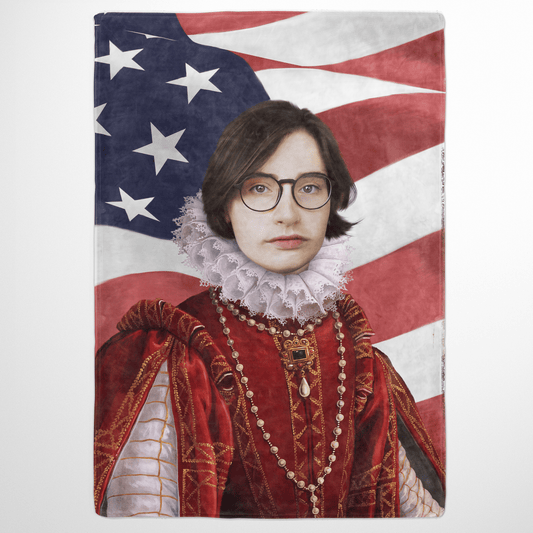 The Queen of Roses USA Edition - Custom Fleece Blanket