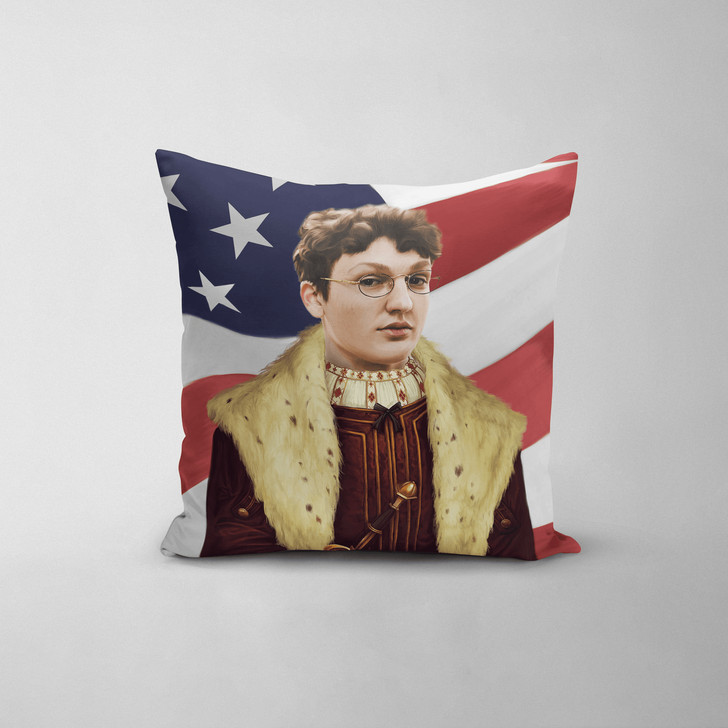 The Young King USA Edition - Custom Throw Pillow
