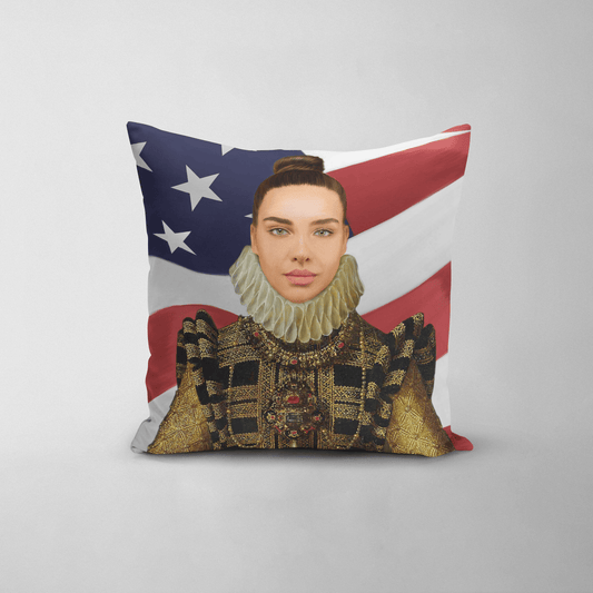 The Dame USA Edition - Custom Throw Pillow