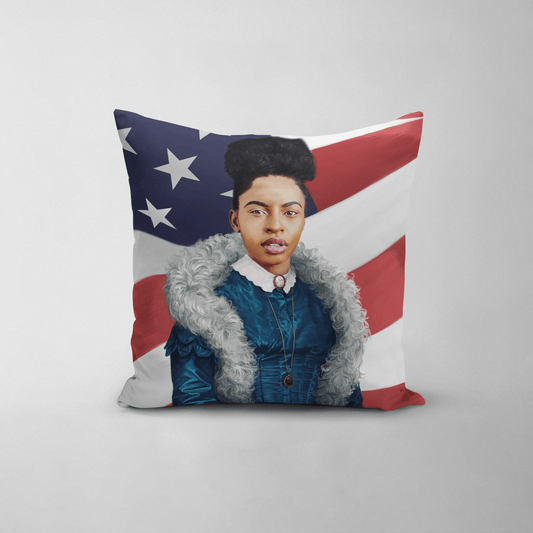 The Boa Lady USA Edition - Custom Throw Pillow