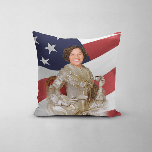 The Sweetheart USA Edition - Custom Throw Pillow