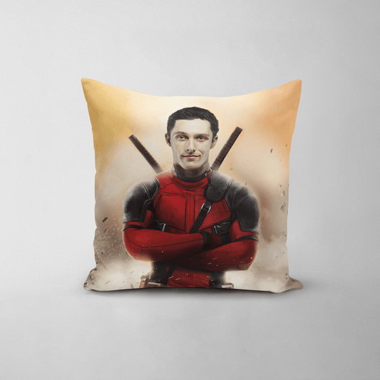 The Red Mercenary - Custom Throw Pillow