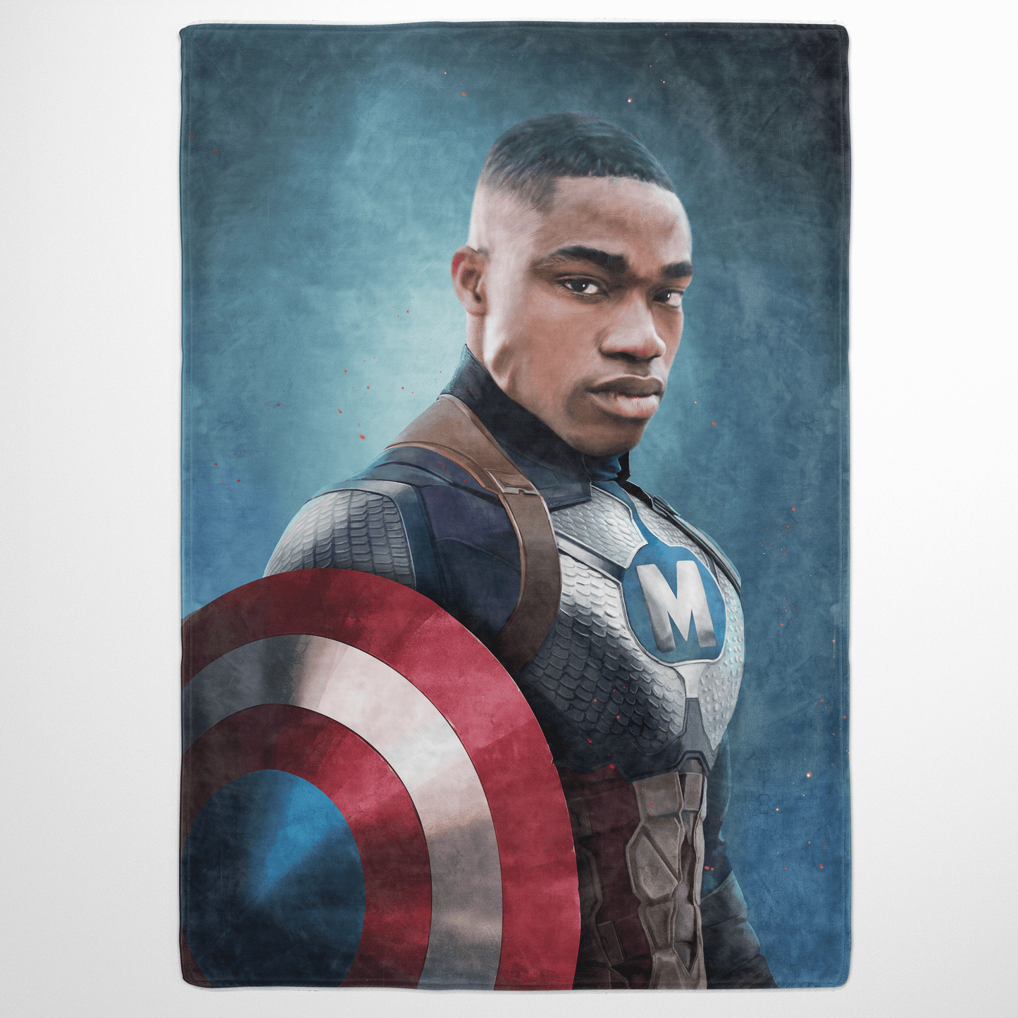 The Blue Captain - Custom Fleece Blanket