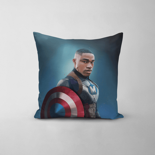 The Blue Captain - Custom Throw Pillow