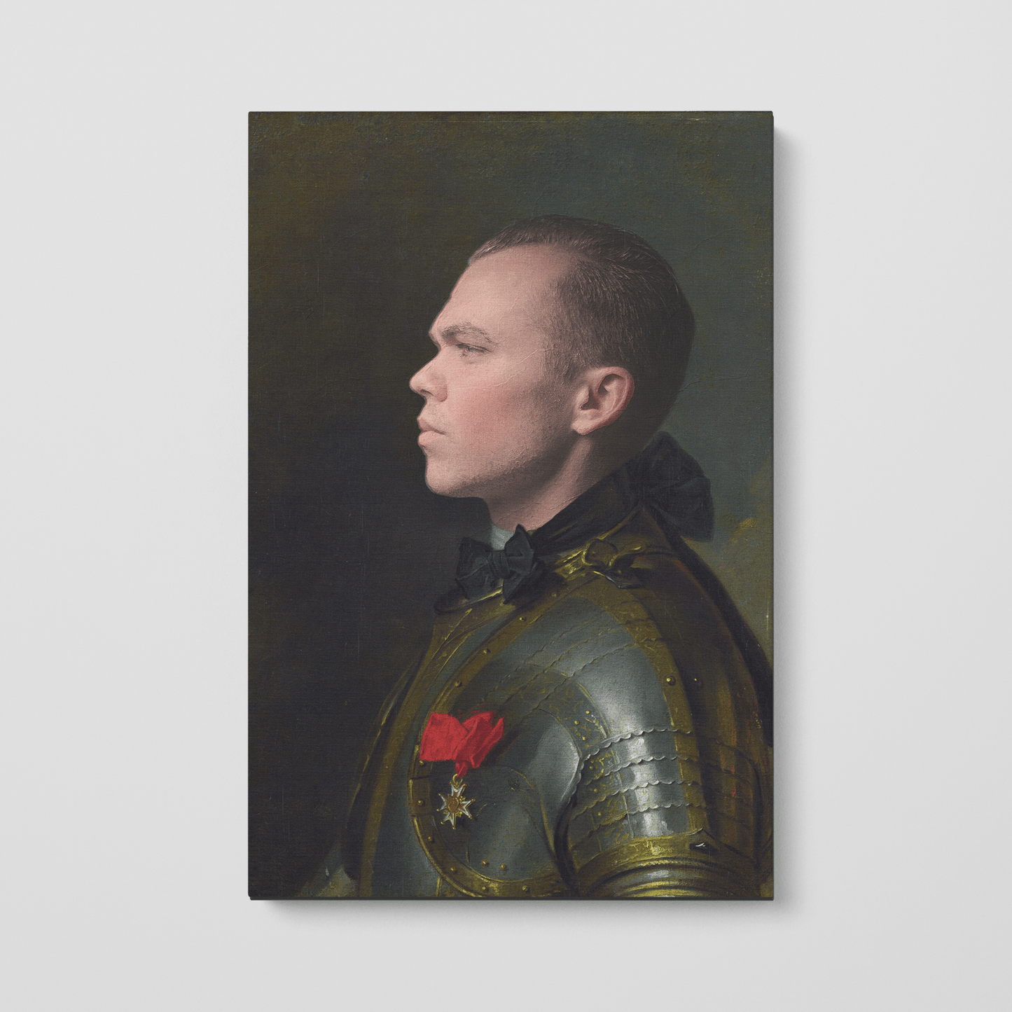 Custom Portrait of a Man in Armor with Medal by Antonis Mor