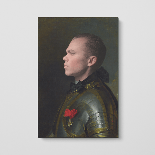 Custom Portrait of a Man in Armor with Medal by Antonis Mor