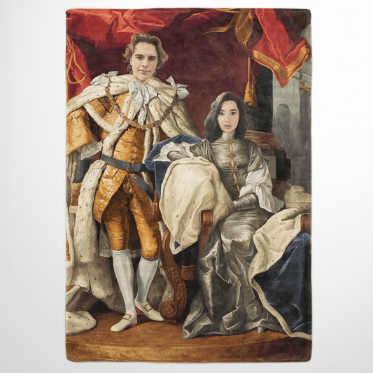The Royal Couple - Custom Fleece Blanket