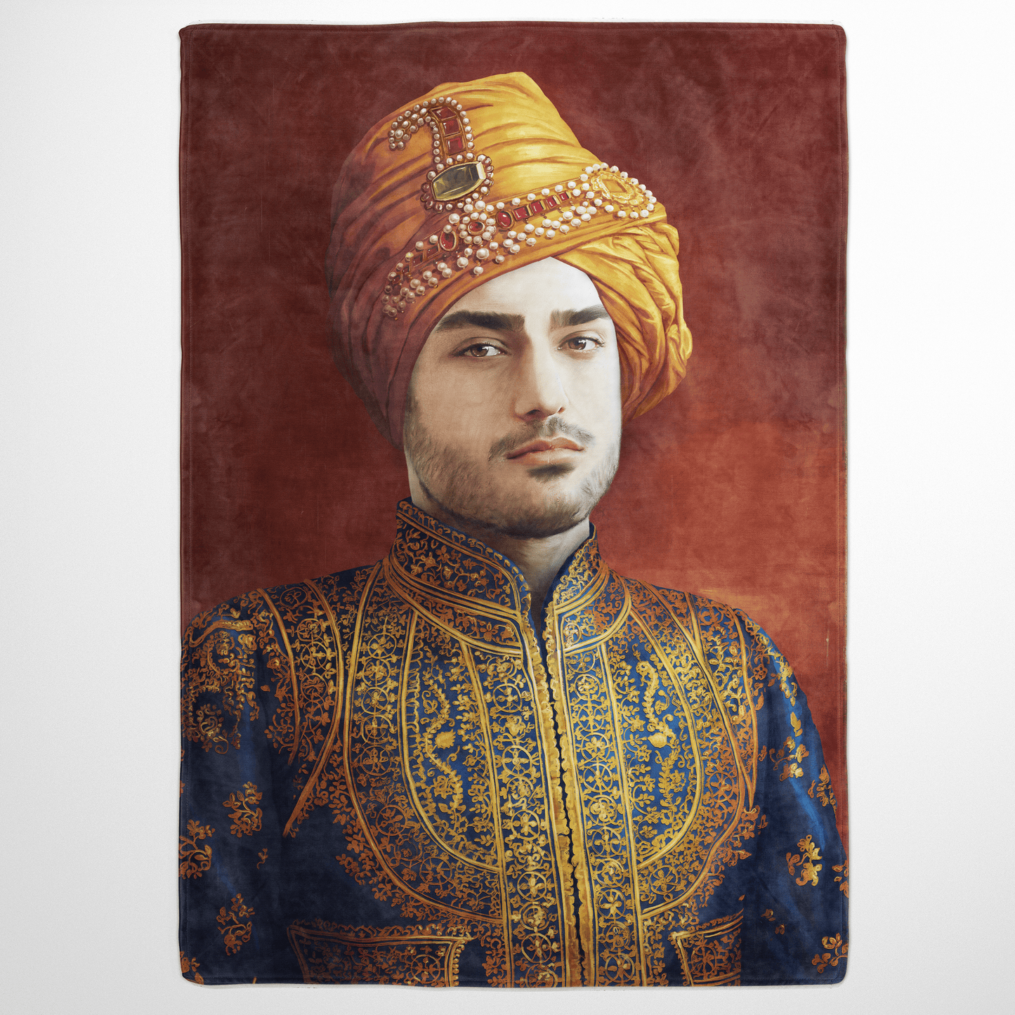 The Indian Raja - Custom Fleece Blanket