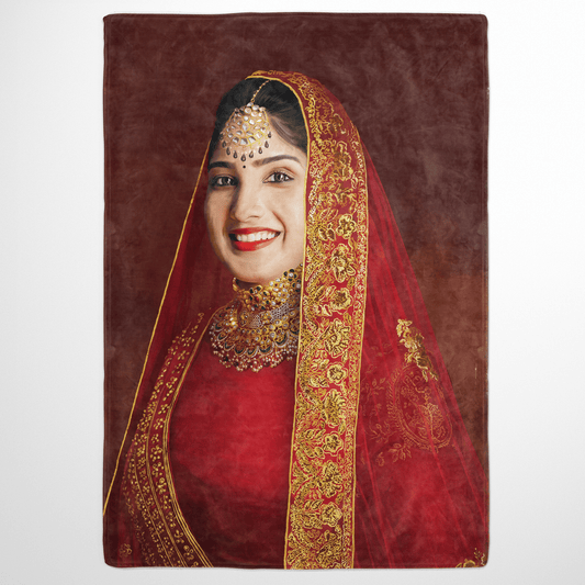 The Indian Rani - Custom Fleece Blanket
