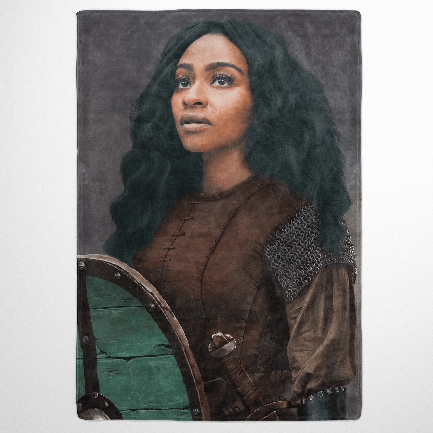 The Shieldmaiden - Custom Fleece Blanket