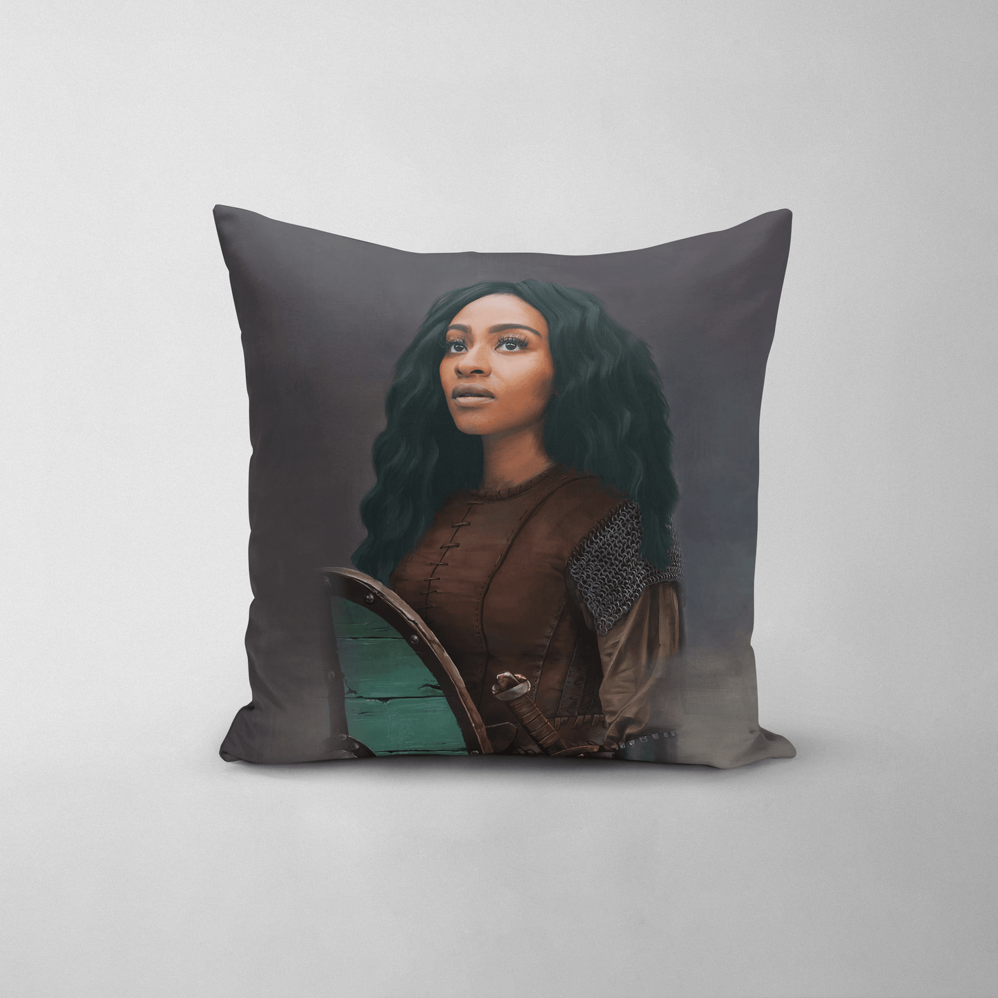 The Shieldmaiden - Custom Throw Pillow