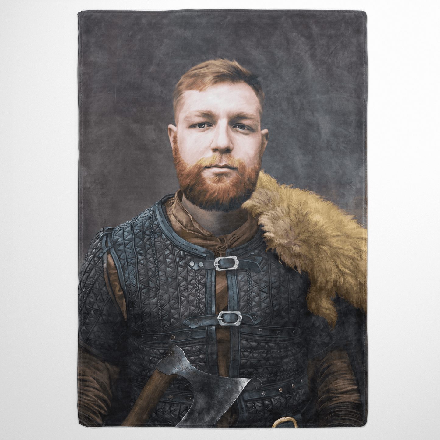 The Viking Leader - Custom Fleece Blanket