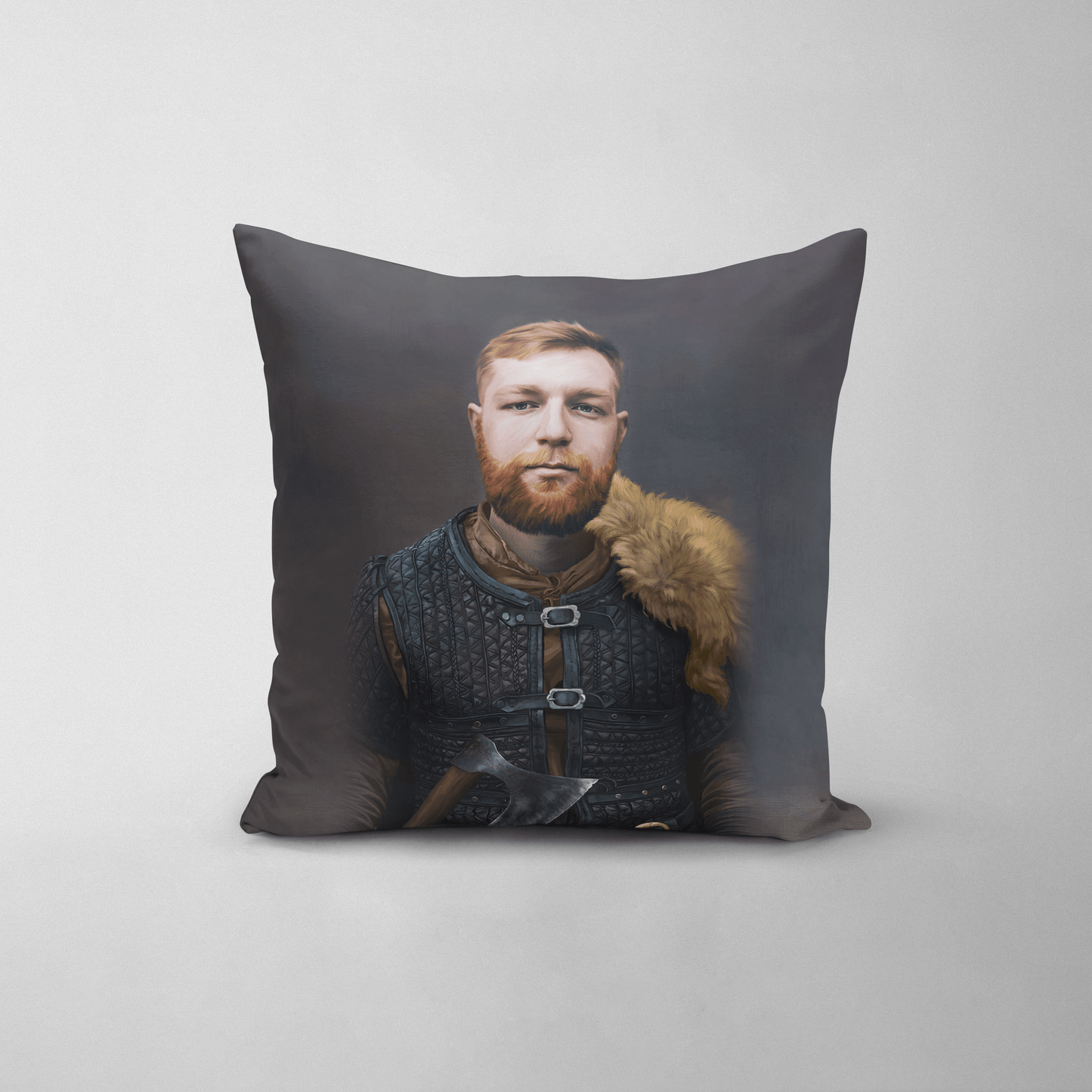 The Viking Leader - Custom Throw Pillow