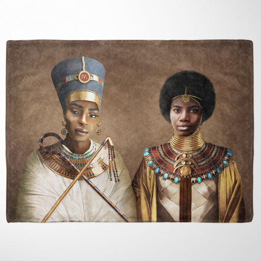 The Egyptian Queens - Custom Fleece Blanket