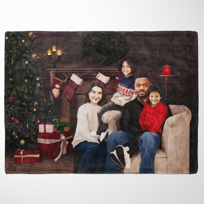 The Family Christmas - Custom Fleece Blanket