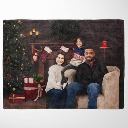 The Family Christmas - Custom Fleece Blanket