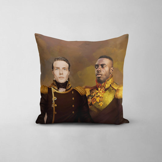 The Admiral and Colonel - Custom Throw Pillow