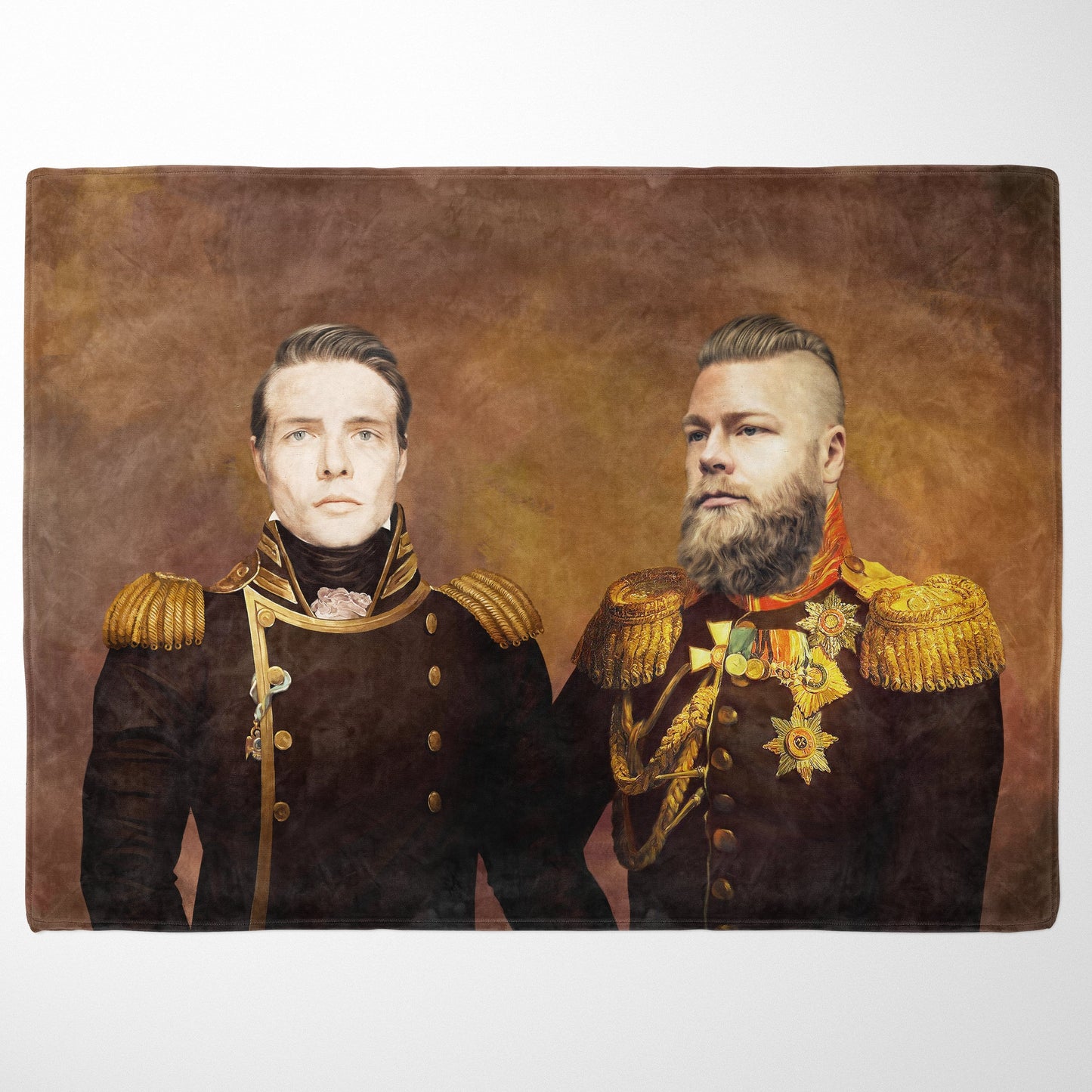 The Admiral and Veteran - Custom Fleece Blanket