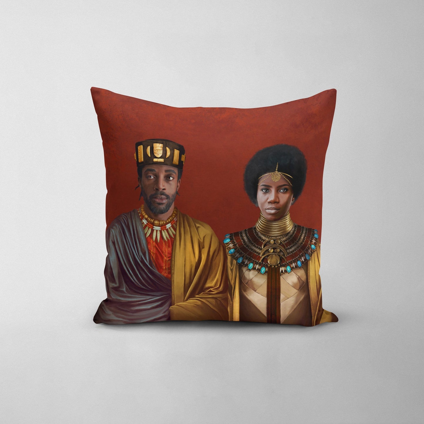 The African Royalty - Custom Throw Pillow