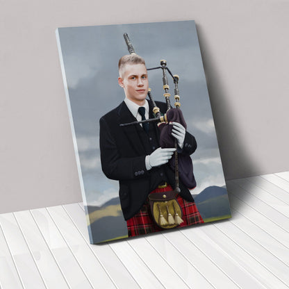 The Bagpiper - Custom Canvas
