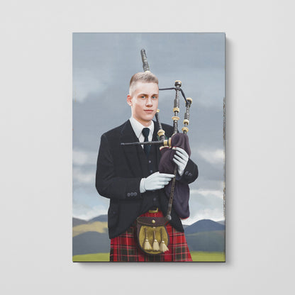 The Bagpiper - Custom Canvas