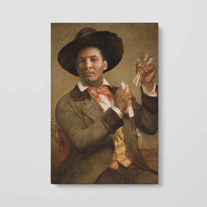 Custom Portrait of The Bone Player, 1856