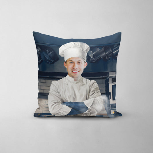The Chef - Custom Throw Pillow