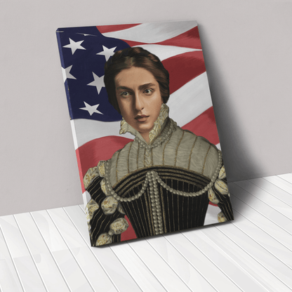 The Pearled Lady USA Edition - Custom Canvas