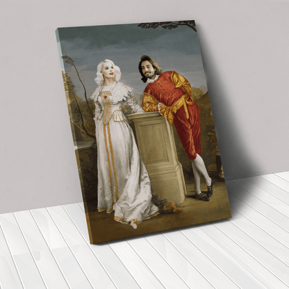 The Courtly Couple - Custom Canvas