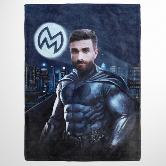 The Dark Hero - Custom Fleece Blanket