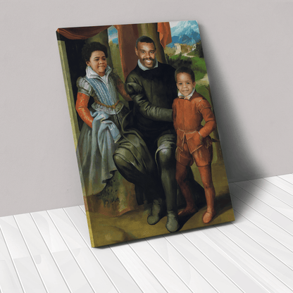 The Family of Three - Custom Canvas