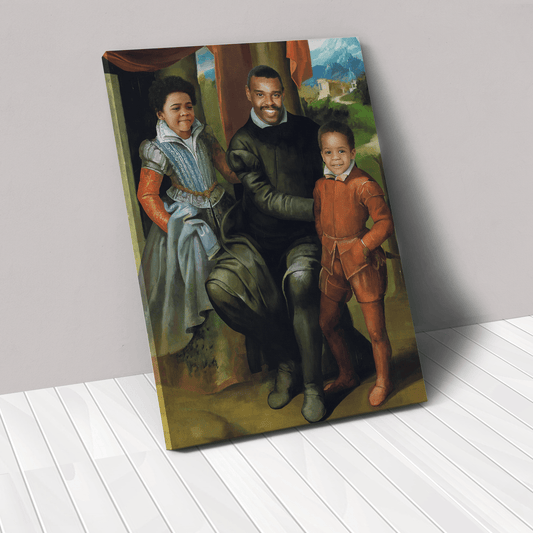 The Family of Three - Custom Canvas
