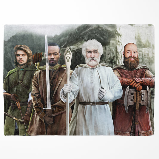 The Four Companions - Custom Fleece Blanket