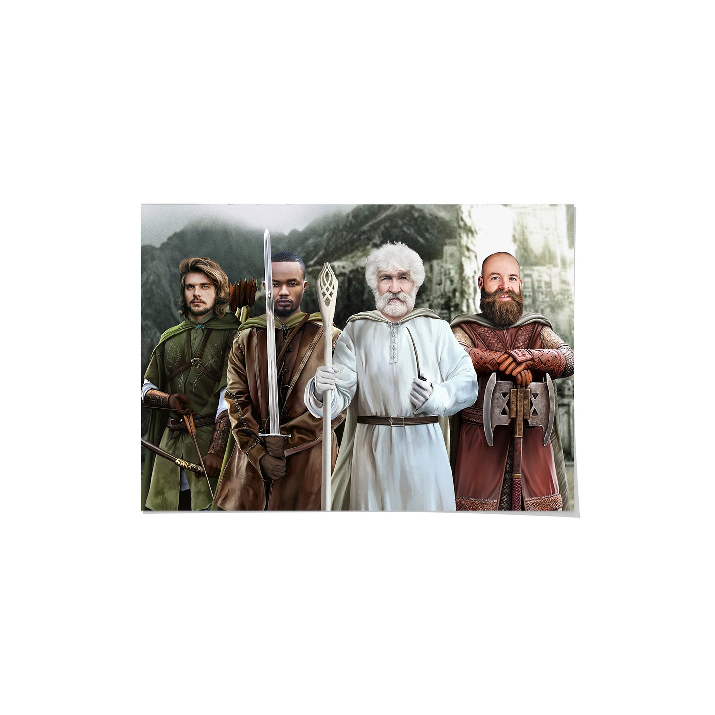 The Four Companions - Custom Poster
