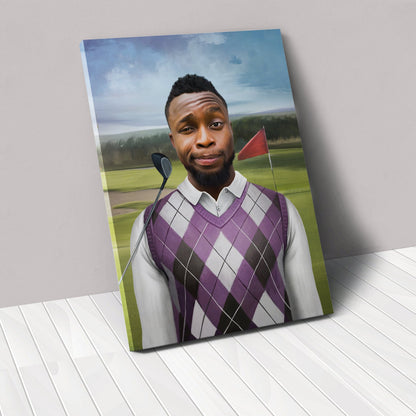 The Golfer - Custom Canvas