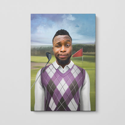 The Golfer - Custom Canvas